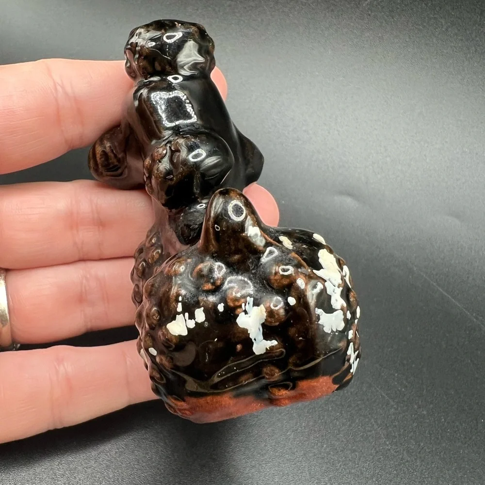 Redware Japan ceramic poodle MCM
